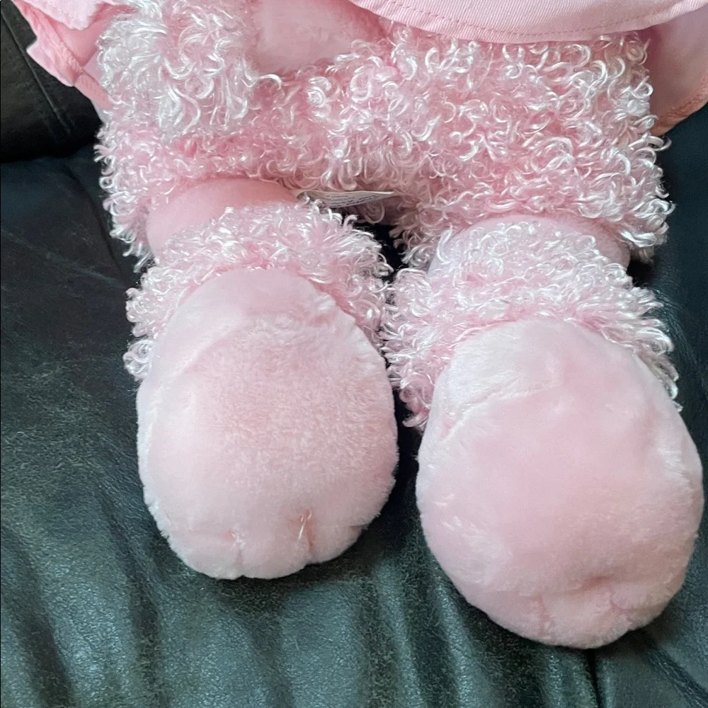 Build-A-Bear Pink Poodle Plush with Curly Fur and Fun Outfit and Accessories - Picture 8 of 13